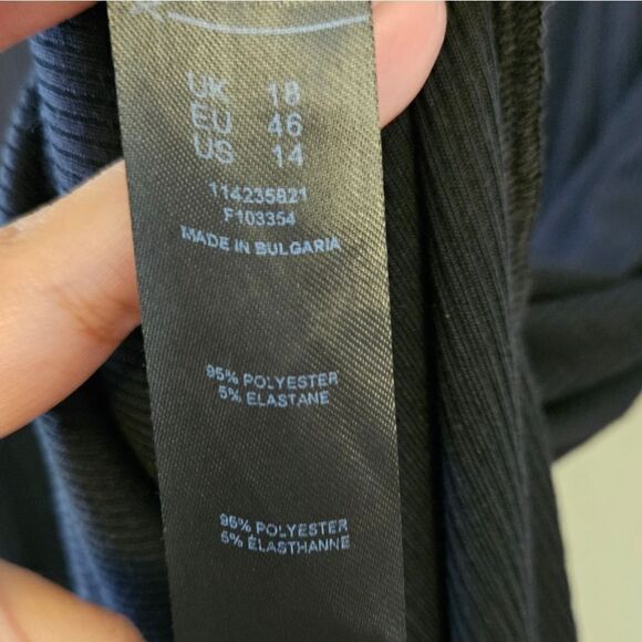 ASOS Square Neck Bodycon Ribbed Midi Dress - Picture 8 of 10